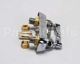 B-1110-LN T&S Brass Workboard Faucet, Deck Mount, 4 Centers,
