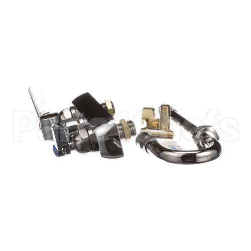 B-1115-132X T&S Brass Workboard Faucet, Wall Mount, 4 Centers,