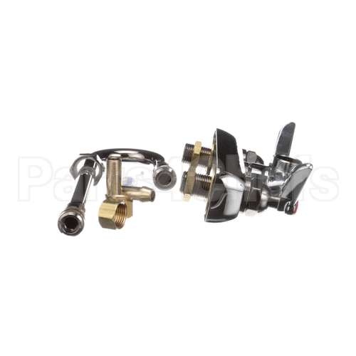 B-1115-132X T&S Brass Workboard Faucet, Wall Mount, 4 Centers,