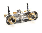 B-1115-LN T&S Brass Workboard Faucet, Wall Mount, 4 Centers,