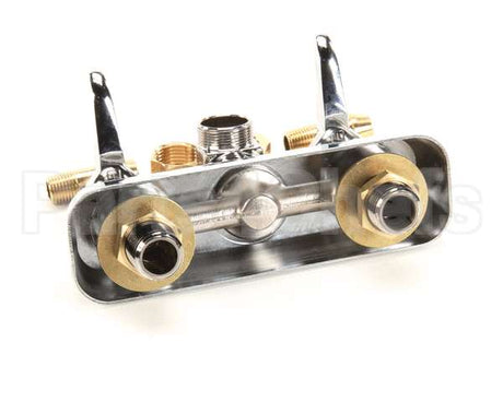 B-1115-LN T&S Brass Workboard Faucet, Wall Mount, 4 Centers,