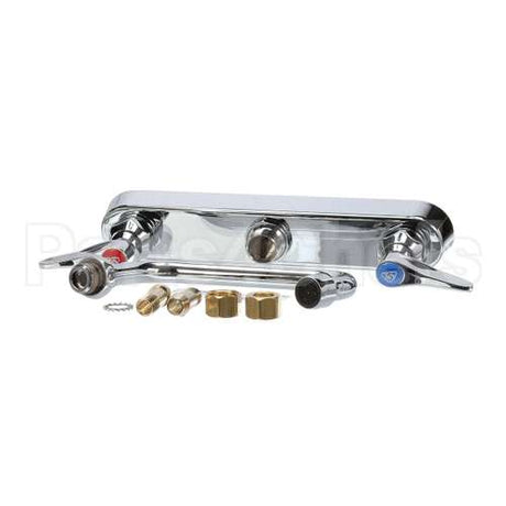 B-1120 T&S Brass Workboard Faucet, Deck Mount, 8 Centers,