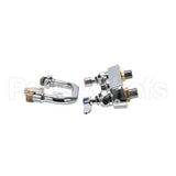 B-1120 T&S Brass Workboard Faucet, Deck Mount, 8 Centers,