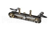 B-1121 T&S Brass Workboard Faucet, Deck Mount, 8 Centers,