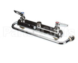 B-1123 T&S Brass Workboard Faucet, Deck Mount, 8 Centers,