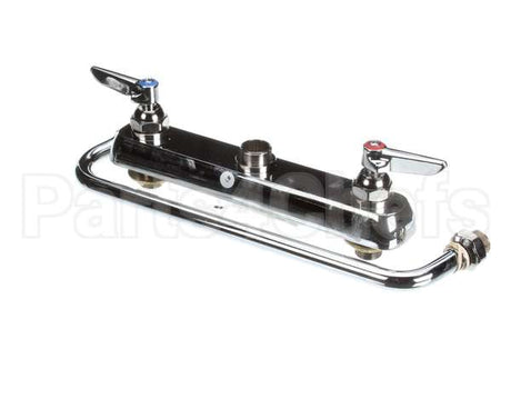 B-1123 T&S Brass Workboard Faucet, Deck Mount, 8 Centers,