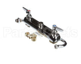 B-1123 T&S Brass Workboard Faucet, Deck Mount, 8 Centers,