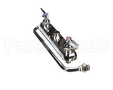 B-1123 T&S Brass Workboard Faucet, Deck Mount, 8 Centers,