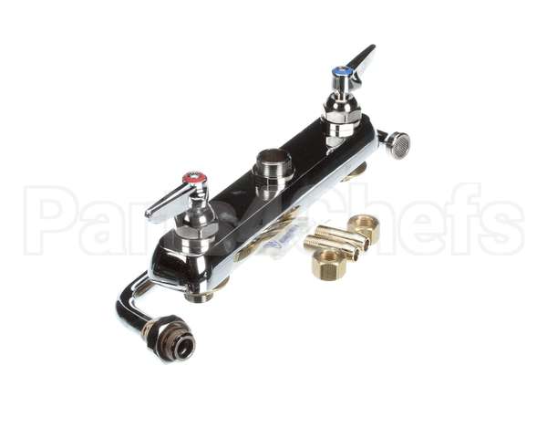 B-1123 T&S Brass Workboard Faucet, Deck Mount, 8 Centers,