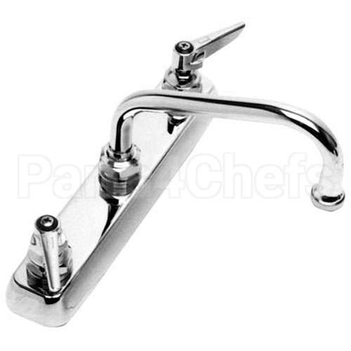 B-1123 Compatible TS Brass Faucet 8" Ctr Deck 12" Noz