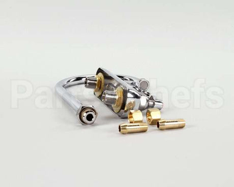 B-1141 T&S Brass Workboard Faucet, Deck Mount, 4 Centers,