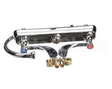 B-1142-04 T&S Brass 8C/C Deck Mount Workboard Faucet,4Wrist