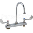 B-1142-04 Compatible TS Brass Faucet, 8"Dk, Gsnk, Wrstbldhandle