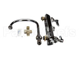 B-1142 T&S Brass Workboard Faucet, Deck Mount, 8 Centers,