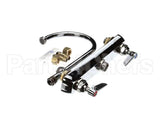 B-1142 T&S Brass Workboard Faucet, Deck Mount, 8 Centers,