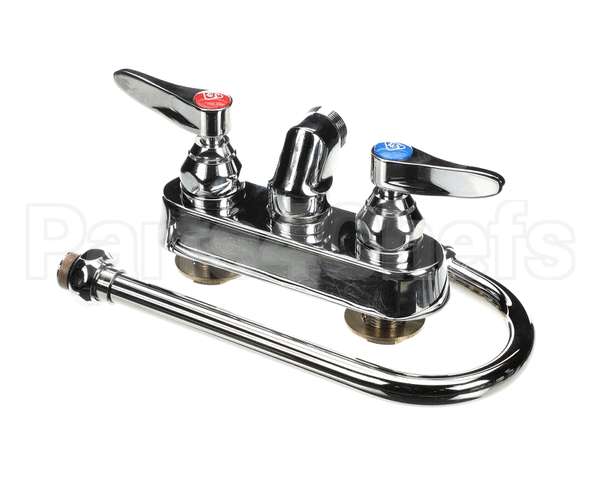 B-1146-02A T&S Brass Workboard Faucet, 4 Wall Mount, 017907-4