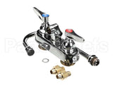 B-1146-02A T&S Brass Workboard Faucet, 4 Wall Mount, 017907-4