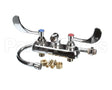 B-1146-04 T&S Brass Workboard Faucet, Wall Mount, 4 Centers,