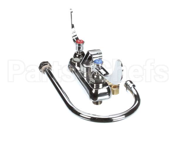 B-1146-04 T&S Brass Workboard Faucet, Wall Mount, 4 Centers,