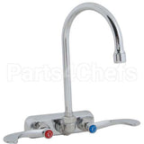 B-1146-04 Compatible TS Brass Faucet, 4"Wall, 10"Gsnk, Leadfree