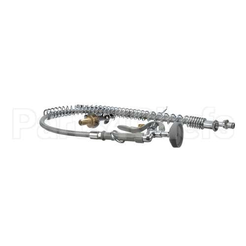 B-2285 T&S Brass Pre-Rinse, Spring Action, Deck Mount, Si