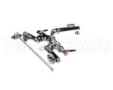 B-2345 T&S Brass Service Sink Faucet, Polished Chrome Fin