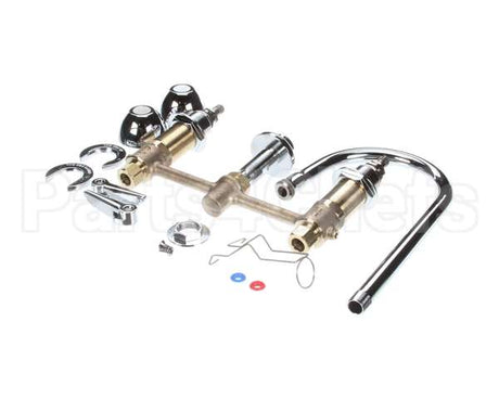 B-2850 T&S Brass Lav Faucet Concealed Bdy 8 Centers Qt