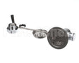 B-3950-SB T&S Brass Waste Drain Valve, Twist Handle, 3-1/2 X