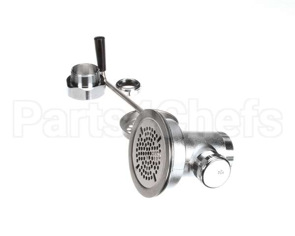 B-3950-SB T&S Brass Waste Drain Valve, Twist Handle, 3-1/2 X