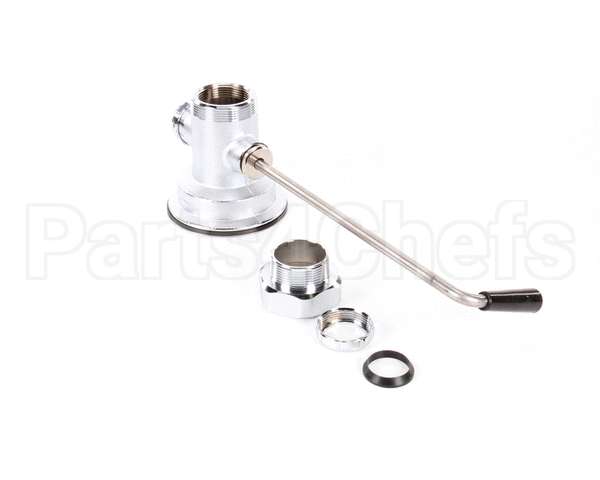 B-3950 T&S Brass Waste Drain Valve, Twist Handle, 3-1/2"