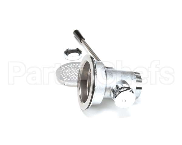 B-3972 T&S Brass Waste Drain Valve, Lever Handle, 3-1/2 X