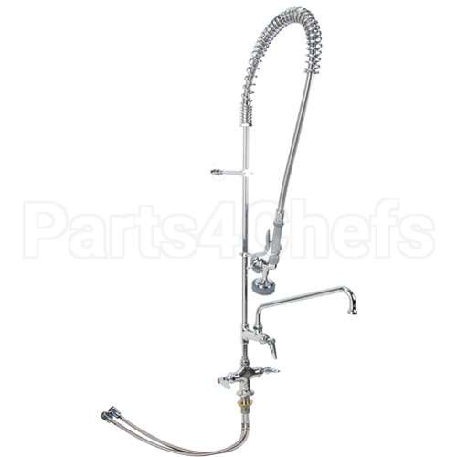 B0113ADF12B Compatible TS Brass Pre Rinse Deck Mnt W/Add-On Faucet