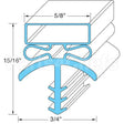 B016546 Compatible Midwest Appliance Parts Door Gasket