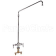 B0270 Compatible TS Brass Faucet, Elevated, H&C, Leadfree