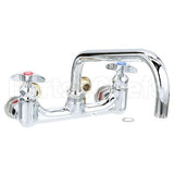 B0290 Compatible TS Brass Faucet, 8"Wall, 12"Spt, Leadfree