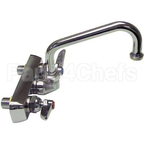 B1115 Compatible TS Brass Faucet 4" Ctr Wall 6" Noz
