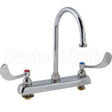 B1142-04 Compatible TS Brass Faucet, 8"Dk, Gsnk, Wrstbldhandle