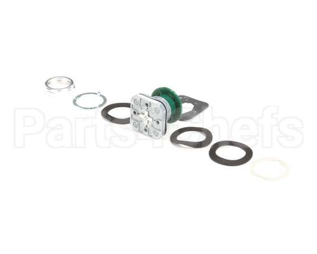 B137 Edlund Button, Green Mshrm Push, 800T