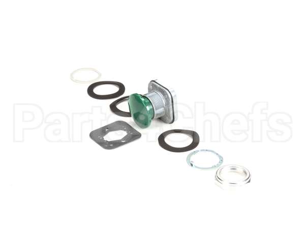 B137 Edlund Button, Green Mshrm Push, 800T