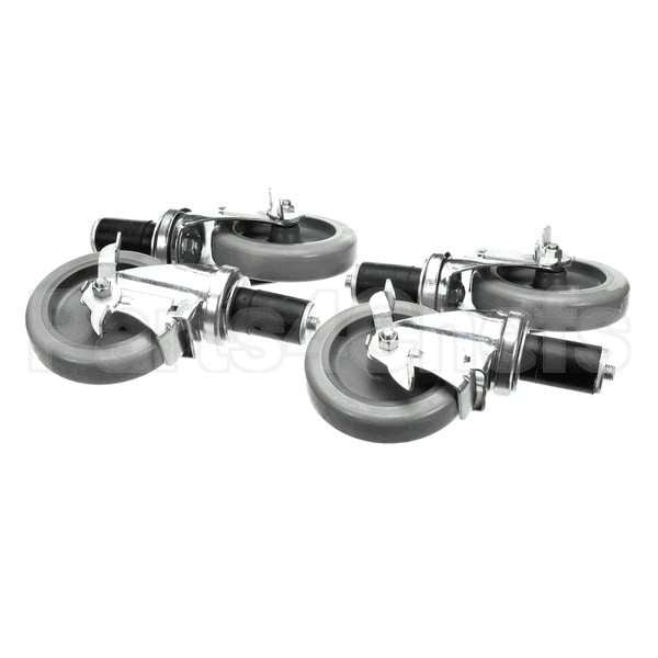 B241 Compatible Ayrking Caster Set - (4) Locking 5 Dia