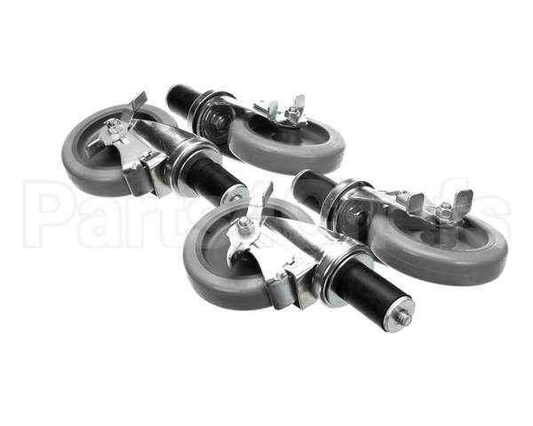 B241 Ayr King Caster Set - (4) Locking 5 Dia