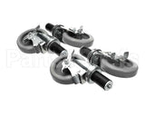 B241 Ayr King Caster Set - (4) Locking 5 Dia