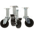 B3901504 Compatible Pitco Casters, 4"Wheel, 9"Lift, 4 Pk
