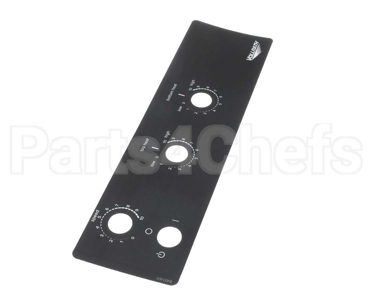 B401401 Vollrath Label, Control Ct4