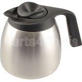BU40163.0000 Compatible Bunn Carafe, Thermal W/ Black Lid Seamless