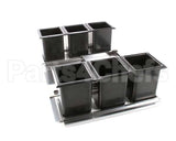 BW6-24R Perlick Ice Chest Bottle Wells, 6, Ts