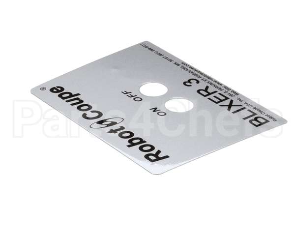 BX3012 Robot Coupe Data Plate (Bx3)