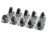 C-10X2 Glastender Caster, 2-1/2" H, Set Of Ten