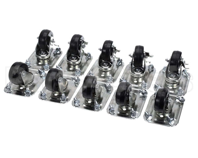 C-10X2 Glastender Caster, 2-1/2" H, Set Of Ten