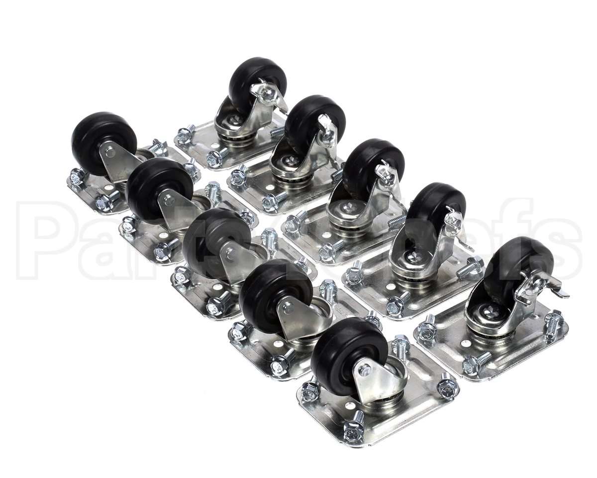 C-10X2 Glastender Caster, 2-1/2" H, Set Of Ten